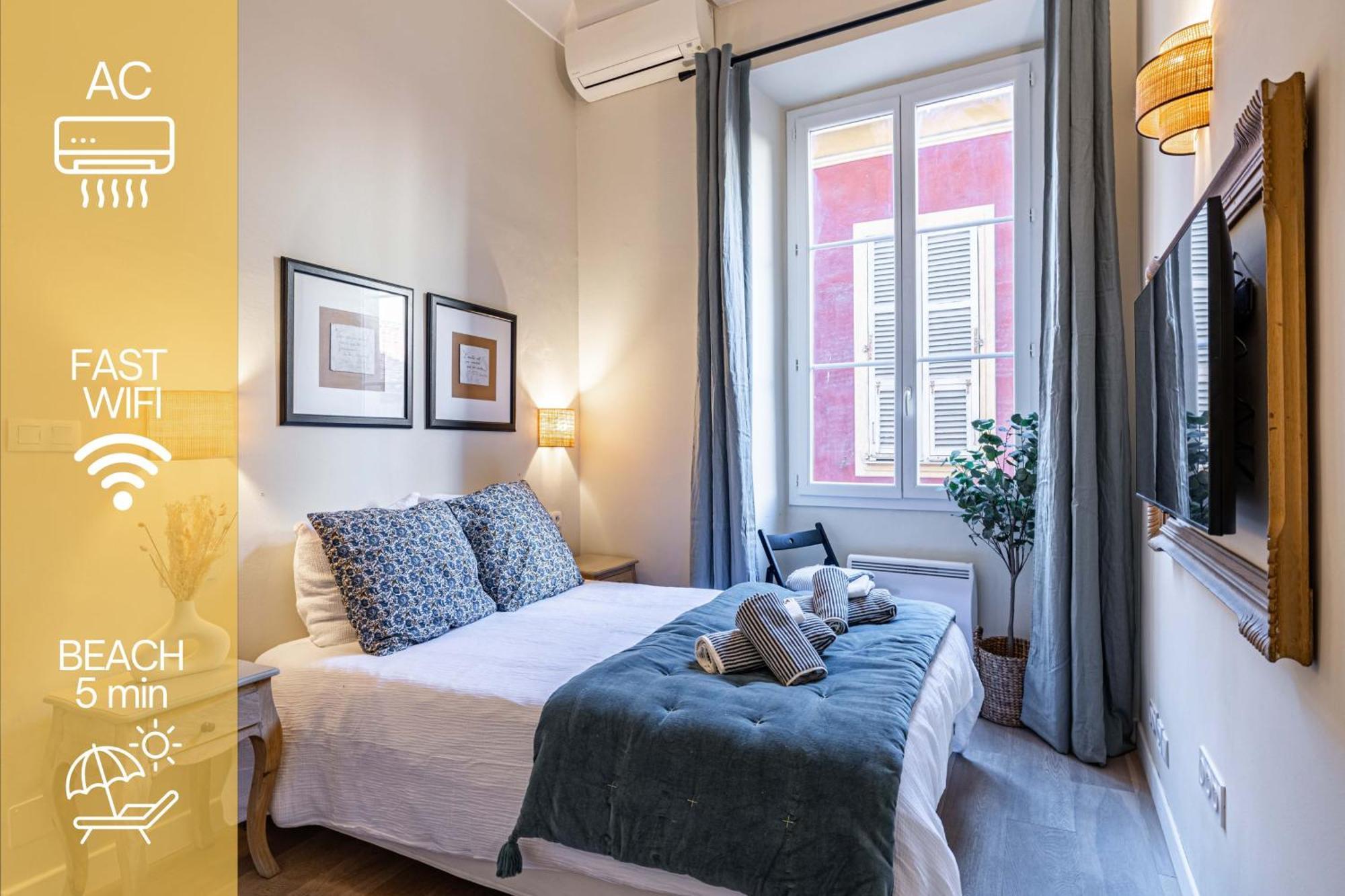 New!Chic Oasis Apt, Heart Of Nice, Family Friendly, Walking To The Beach! المظهر الخارجي الصورة